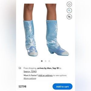Elsa costume boots. Like new.